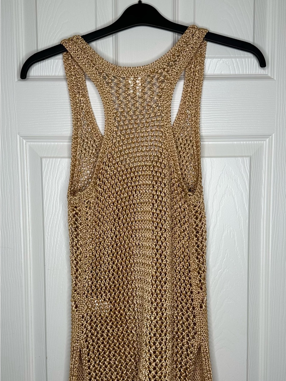 H&M Gold Crochet Racerback Tank - Picture 2 of 6